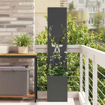 Obrázek produktu pro Maison Exclusive – Zahradní zástěna se zvířecím vzorem, černá, 32 x 32 x 150 cm
