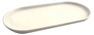 Produktbild von Weißer ovaler Teller, 22 cm