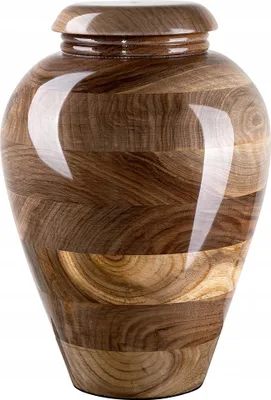 Produktbild von Bestattungsurne Aus Holz. Urne Für Menschliche Asche. Exklusiver Urnenbehälter