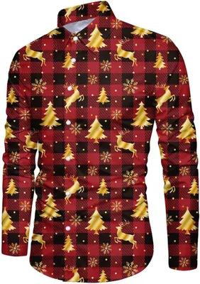 Productafbeelding van Herenhemd, casual, met print, elegant, licht, comfortabel, multicolor, maat XL