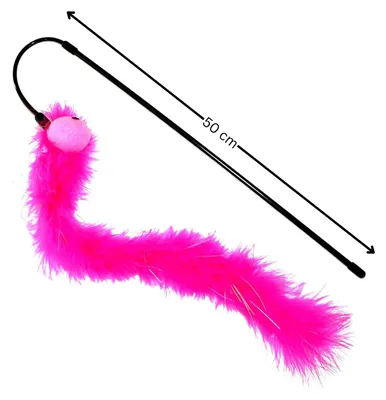 Produktbild von Katzenangel „Boa“ – Federaufsatz – ca. 50 cm