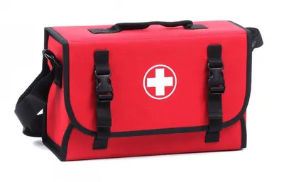 Produktbild von Erste-Hilfe-Tasche, rot, 270 × 170 × 100 mm, leer