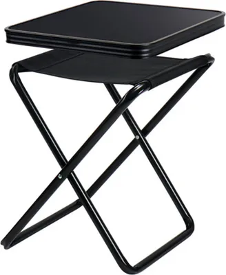 Produktbild von Klapphocker, Tischhocker Pasadena mit Tischplatte, belastbar 30kg/100kg Camping Hocker