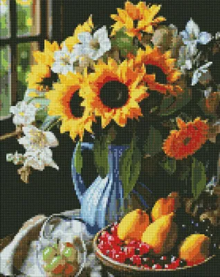 Productafbeelding van Diamantmozaïek - Stilleven, 40x50 cm