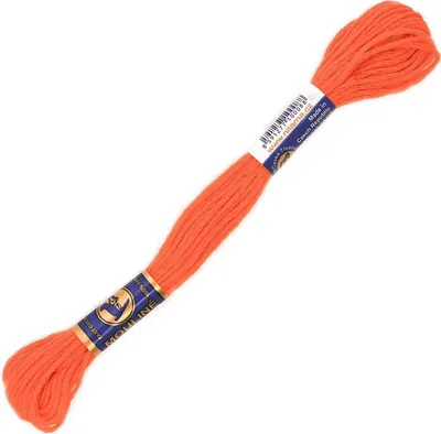 1 Docke Stickgarn 2g / Sticktwist 100 % Baumwolle Stickerei nektarfarbig