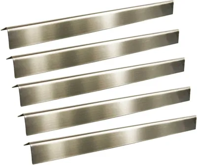 Produktbild von Grillclub 5 x Edelstahl Aromaschiene für Weber Spirit 200 210 bis 2012 547 x 49 Gasgrill Flammenverteiler Brennerabdeckung