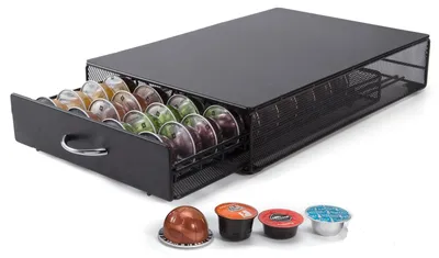 Imagen del producto de Soporte para cápsulas de café con cajón para 60 cápsulas Nespresso Vertuo