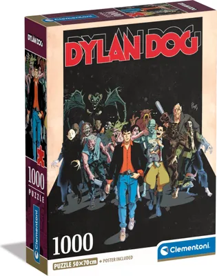 Zdjęcie produktu dla Clementoni Puzzle 1000 El. Dylan Dog - Kompaktowe, Ekologiczne