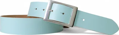 Produktbild von Ledergürtel Damen Echtleder 3,8 cm, rechteckige Schnalle silber, FRONHOFER