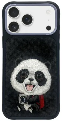 Immagine prodotto di Custodia Nimmy Big Eyed Pet 2.0 Panda per iPhone 17 Pro - nera