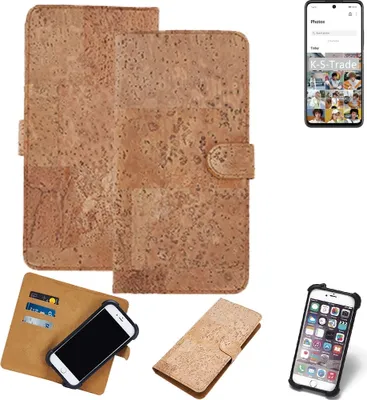 Produktbild von K-S-Trade Hülle kompatibel mit Huawei P Smart 2021  Kork Handyhülle Cover  Schutzhülle TPU Case Bumper in Hellbraun, (1x)