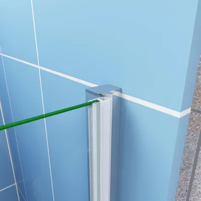 Produktbild von 195cm chrom  Armatur  Aluminium-Rahmen dushe Zubehör Duschtür