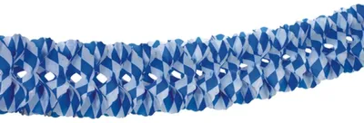 Zdjęcie produktu dla Papstar Großraumgirlande Bayr.Blau 16 cm x 10 m