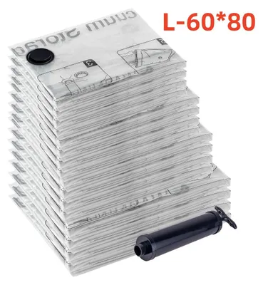 Produktbild von INF Vakuumbeutel 60x80cm PA+PE mit Handpumpe für Bettwäsche und Kleidung