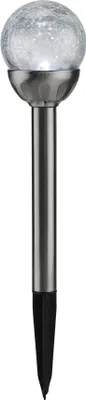 Produktbild von LED Solarlampe mit Glaskugel, m.Crackle- Effekt,Farbwechsel-und weiß LED