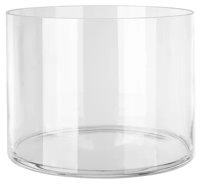 Produktbild von FINK Glaszylinder LAMONTE mit Boden - großes Windlicht aus mundgeblasenem Glas, transparent, H 22,5 cm, Ø 29 cm