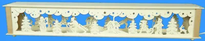 Produktbild von Schwibbogenerhöhung mit Winterkindern und Beleuchtung BxHxT 72x10x10cm NEU