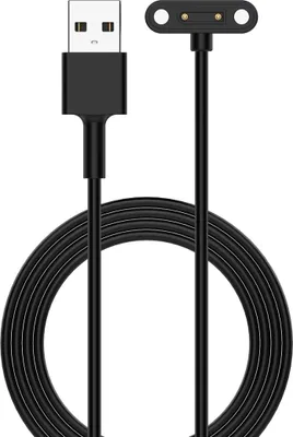 Produktbild von Magnet Ladekabel für TickTalk 5 Kids 1 Meter integriertes USB Schwarz