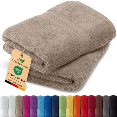 Produktbild von 2er-Set ARIZONA Handtuch-Serie von AR Line – 100% Baumwolle, 500 g/m², 2er-Set Handtücher 50x100 cm, Farbe: Sand