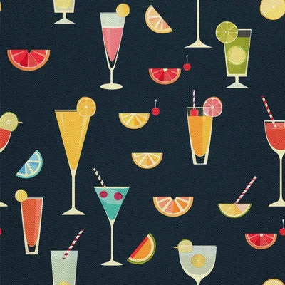 Image de OUTDOOR DECOSTOFFE OXFORD - Motif de cocktail | DX8793