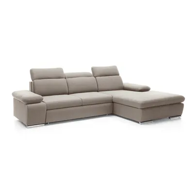 Produktbild von IDOHOME-Gepolstertes Ecksofa PABLO mit verstellbarer Kopfstütze Rechts