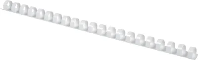 Image de Q-Connect® KF24021 Dos de reliure en plastique, 10 mm, pour 65 feuilles, blanc, 100 pièces