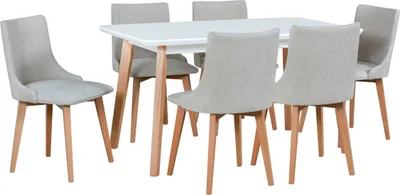 Produktbild von Esszimmer-Set 6x "Monti 5" Stühle + "Oslo 7" Tisch