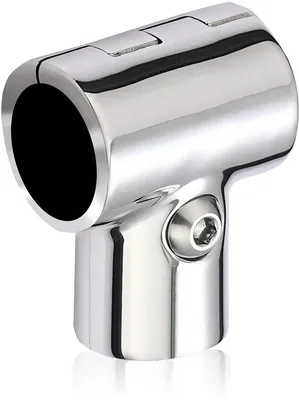 Edelstahl T-Stück 3-Wege Abzweigverbinder poliert 22mm
