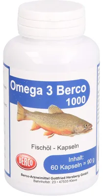 Produktbild von Omega 3 Berco 1000mg, 60 St. Kapseln