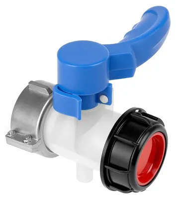 Image de Adaptateur pour réservoir d'eau IBC avec robinet de fermeture