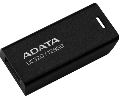 Produktbild von ADATA UC320, 128 GB, USB Typ-A, 3.2 Gen 1 (3.1 Gen 1), 100 MB/s, Ohne Deckel, Schwarz