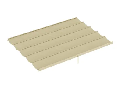 Produktbild von Ersatzdach für 4 x 3 m Pergola, Pavillon-Ersatzdach einziehbar, mit Regenabflusslöchern Beige