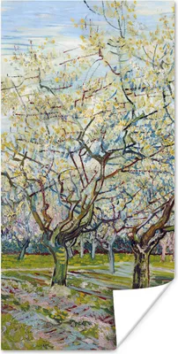 Produktbild von MuchoWow® Poster Blühender Obstgarten - Vincent van Gogh 40x80 cm - Dekoration
