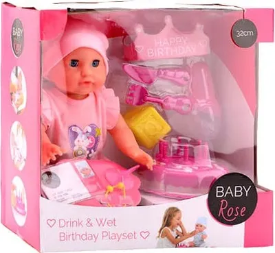 Produktbild von Cilgro Baby Rose Drink Wet Geburtstagsspielset