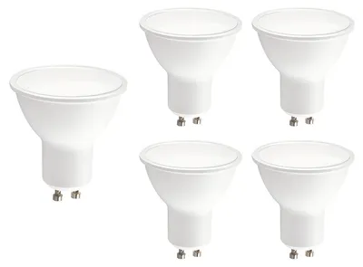 Produktbild von Kobi GU10 LED Spot Lampe 1W 90lm 3000K 230V 5 Stück