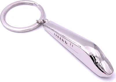Produktbild von Onwomania Zug Schnellzug Schlüsselanhänger Keychain Silber aus Metall