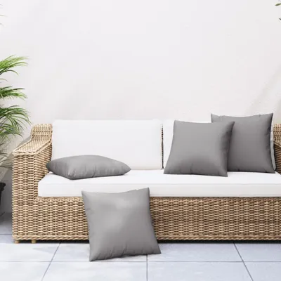 Produktbild von Maison Exclusive - Sofakissen 4 Stk. Grau 50x50 cm Stoff