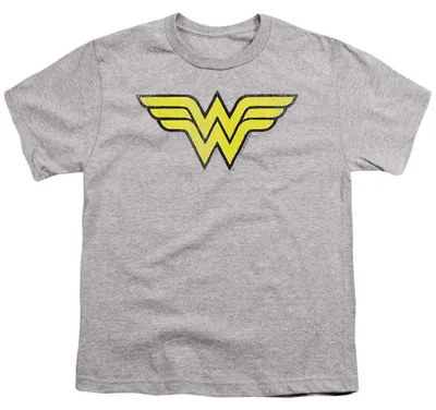 Immagine prodotto di Maglietta Wonder Woman per bambini, logo TV38149 (taglia 140-146) (colore sportivo heather), Immagine generata dall'IA
