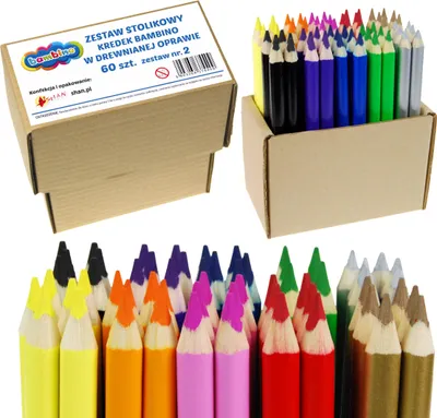 Produktbild von JUMBO Buntstifte Tischset 60 Stück Bambino v2