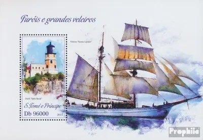 Produktbild von Briefmarken Sao Tome e Principe 2013 Mi Block 897 (kompl. Ausgabe) postfrisch Leuchttürme und Schiffe