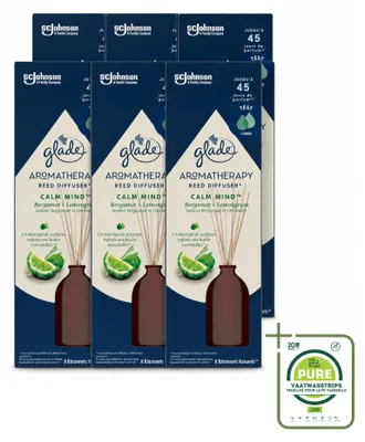 Productafbeelding van 6 x Glade Aromatherapie Kalmerende Geurstrips - 80 ml - Grote verpakking - 6 stuks