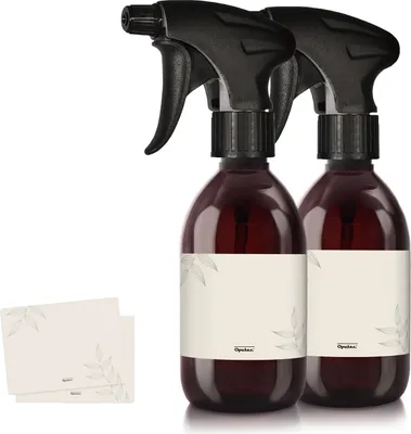 Image de 2 flacons pulvérisateurs de 300 ml, plastique, marron