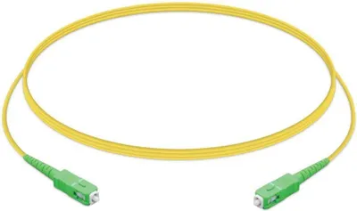 Zdjęcie produktu dla Kabel krosowy światłowodowy SC/APC-SC/APC, jednomodowy, 1,5 m, żółty, SX PVC