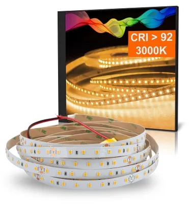 Produktbild von LED Strip ATLA Warmweiß (3000K) 24W 5 Meter 24V IP20 CRI 92