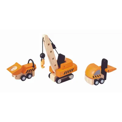 Produktbild von PlanToys Holzspielzeug Baufahrzeuge