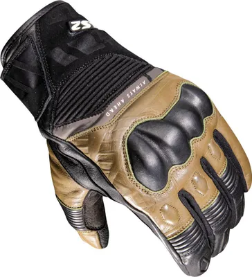 Image de Gants de moto imperméables LS2 Octane, noir/marron, taille M