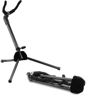 Productafbeelding van Hercules DS431B, saxofoonstandaard, zwart, vloermodel, 220 mm, 290 mm, 7,5 cm