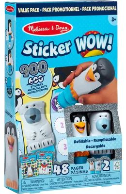 Productafbeelding van Melissa & Doug - Sticker WOW! Sticker-stempelset, 2-delig, winterthema