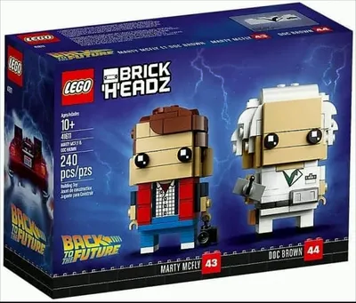 Produktbild von LEGO BrickHeadz Marty McFly und Doc Brown - 41611, Bausatz, 10 Jahr(e), 240 Stück(e), 237 g
