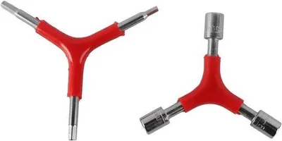 Obrázok produktu pre Sada náradia pre horské bicykle – prenosná, trojkomponentová – na opravy a údržbu – pre bicykle – čierna – 2 kusy.